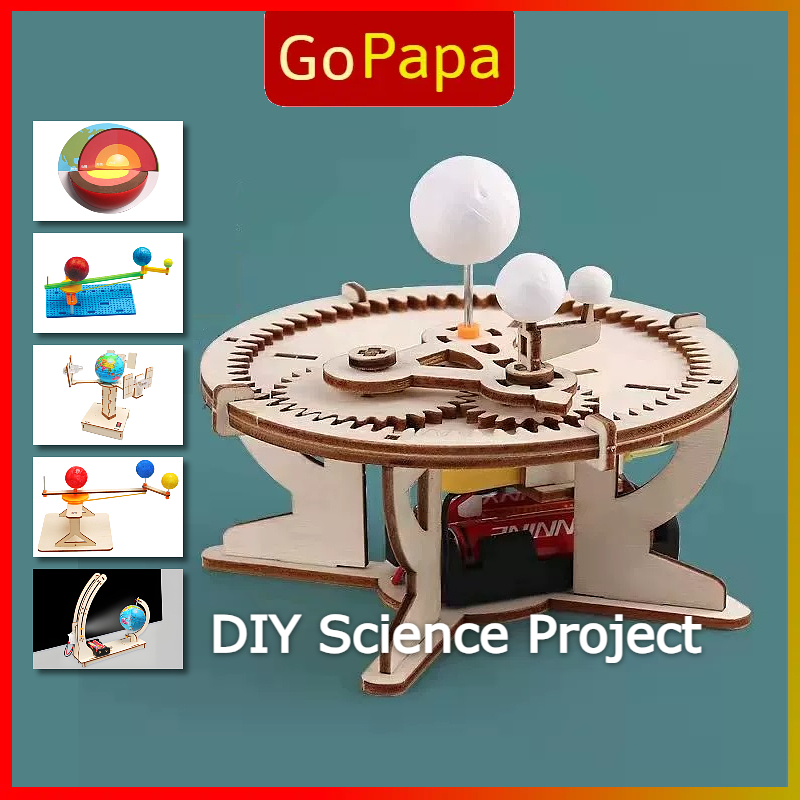 DIY Sun Earth Moon Planet Solar System Science Kids Toys Educational ...
