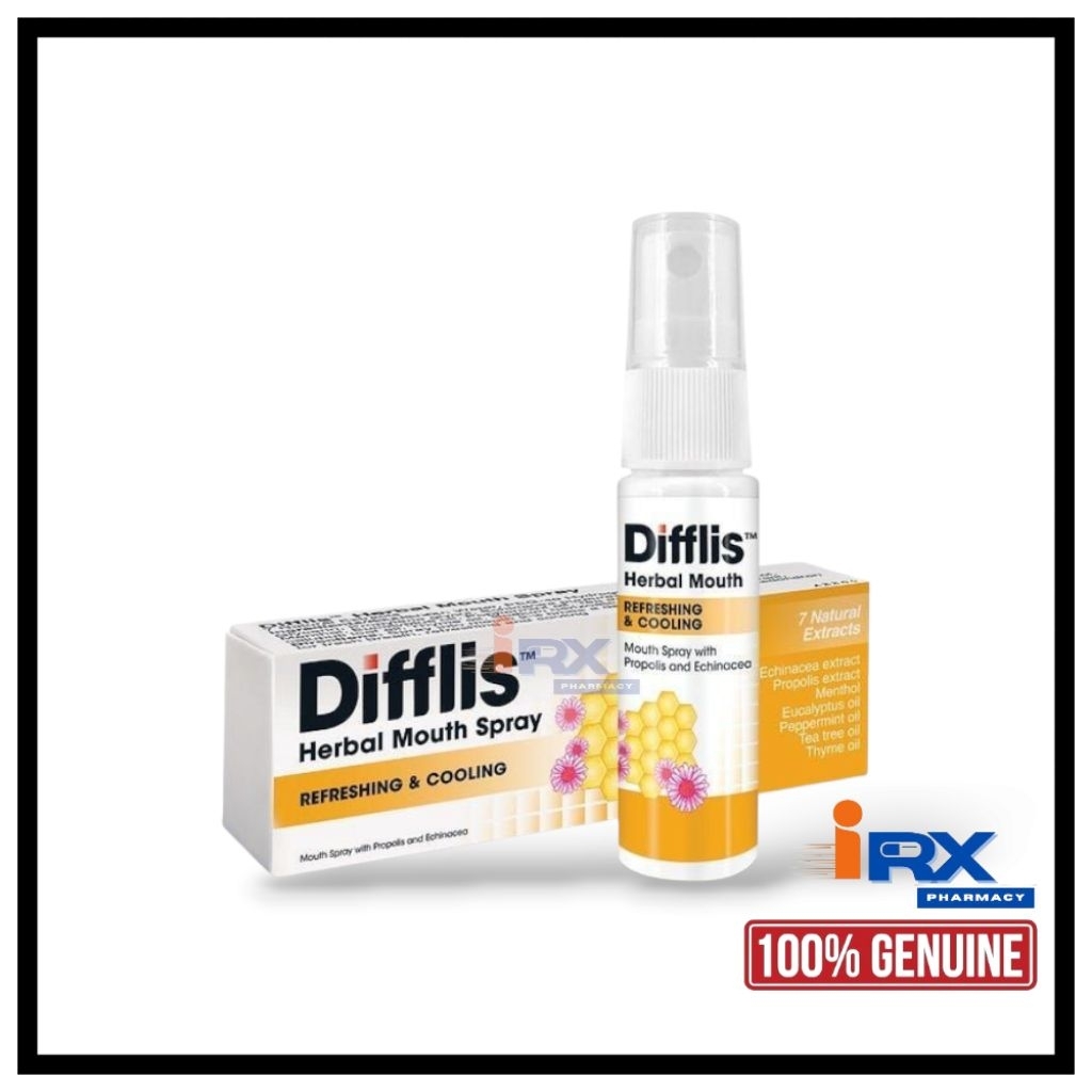 Difflis Herbal Throat & Mouth Spray 15ml | With Propolis & Echinacea ...