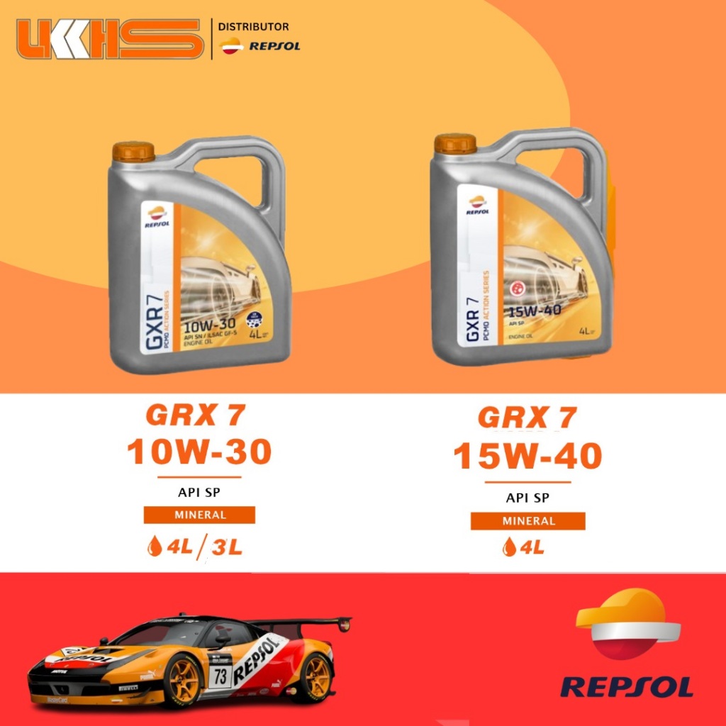REPSOL GXR 7 SAE 10W30 API SP / ILSAC GF-6A / GXR 7 SAE 15W40 API SP ...