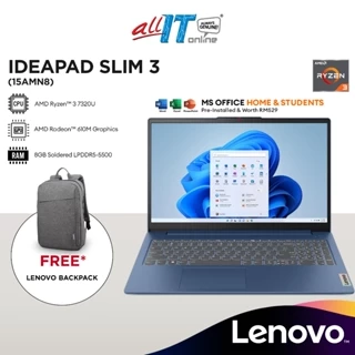 Lenovo IdeaPad Slim 3 15AMN8 15.6" FHD Laptop (AMD Ryzen™ 3 7320U | 8GB | 512GB SSD | AMD Radeon™ 610M | H&S | W11)