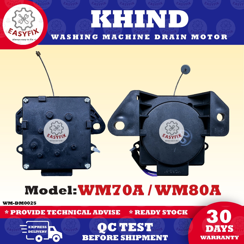 WM70A / WM80A KHIND WASHING MACHINE DRAIN MOTOR (MOTOR BUANG AIR) WM ...