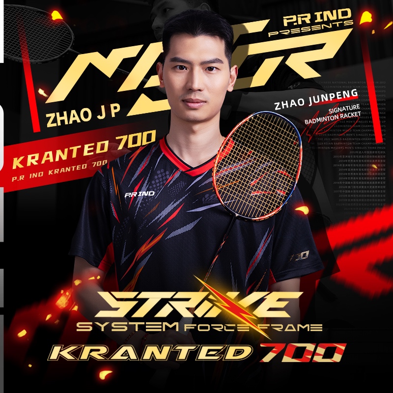 P.R IND SPORTS KRANTED 700 OFFENSIVE BADMINTON RACKET ZHAO JP x PR ...