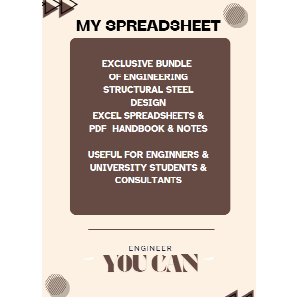 EXCLUSIVE BUNDLE OF ENGINEERING STRUCTURAL STEEL DESIGN EXCEL ...