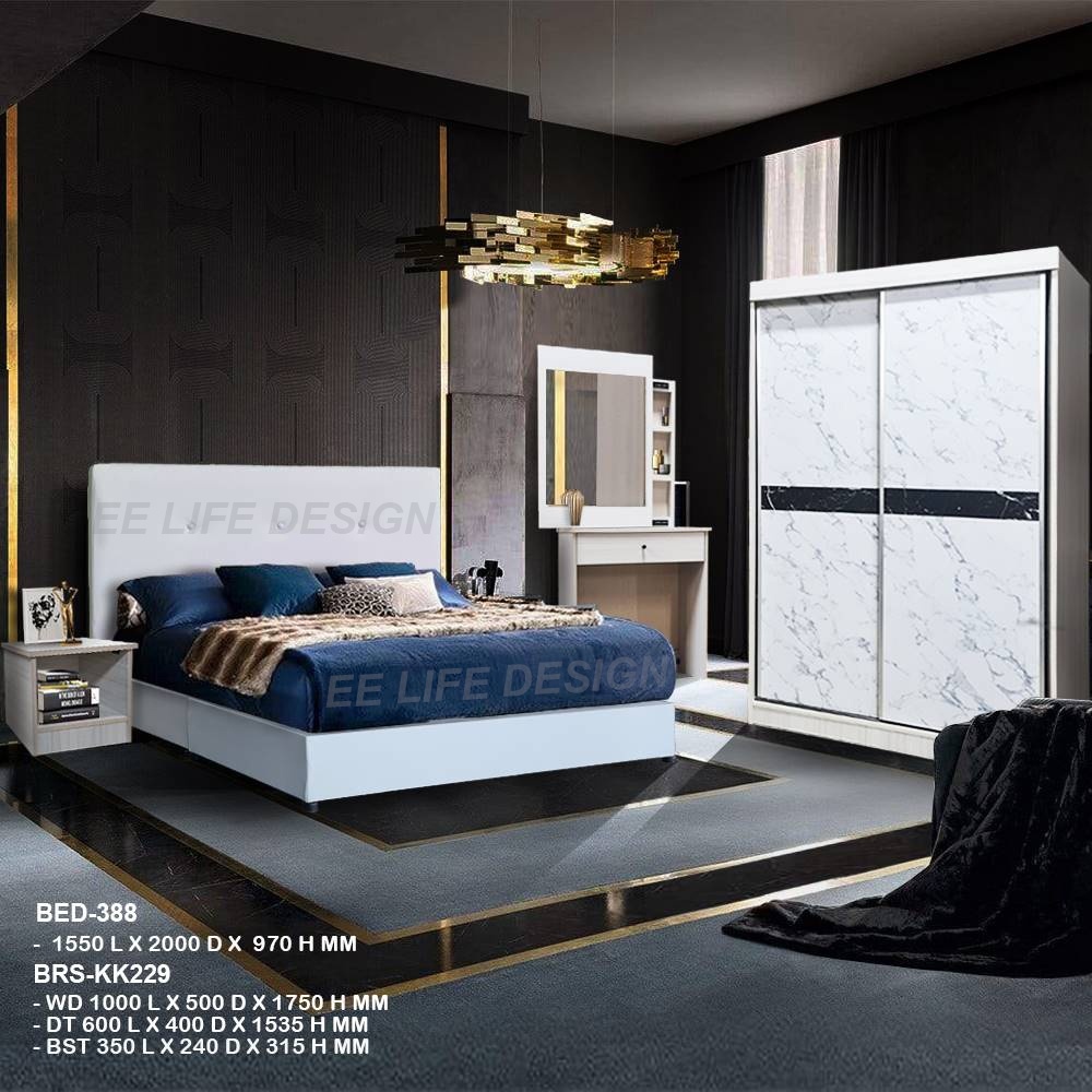 [EE LIFE DESIGN ] SET BILIK TIDUR //Full Bedroom Set Wardrobe+ Divan ...