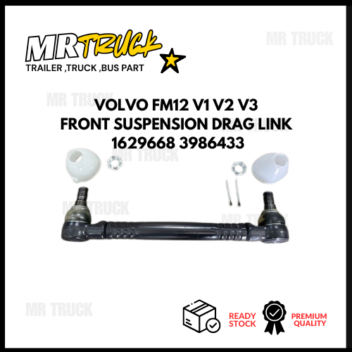 Volvo FM12 FM400 FM440 FMX FM4 front suspension drag link - 1629668 / ...