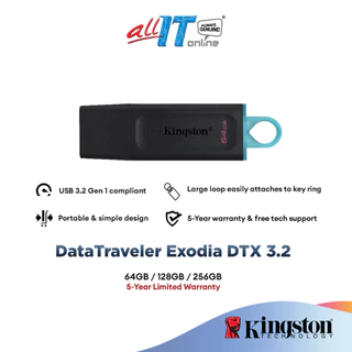 Kingston Pendrive DataTraveler Exodia DTX USB 3.2 Flash Drive USB Pendrive (64GB / 128GB / 256GB)