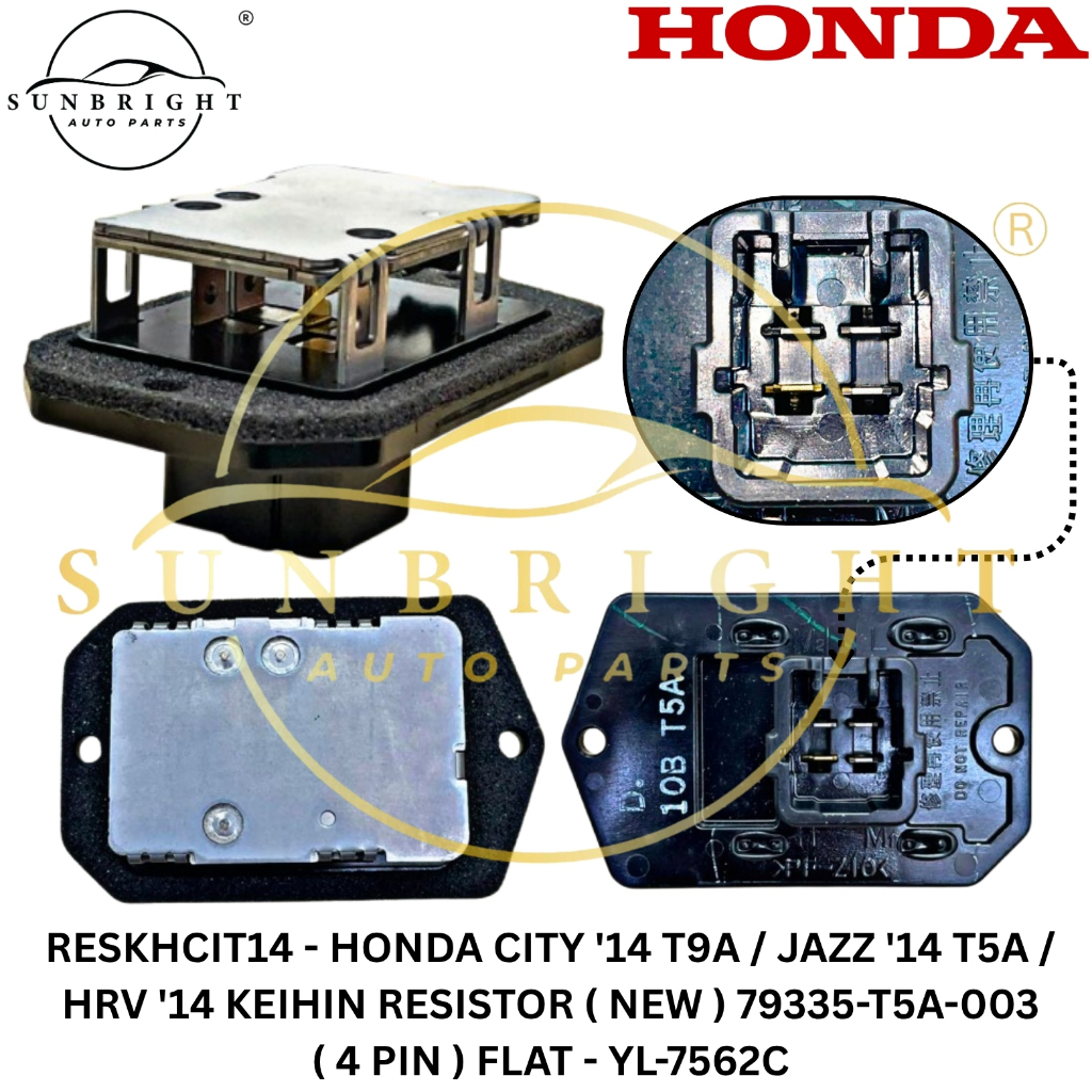 HONDA CITY '14 T9A / JAZZ '14 T5A / HRV '14 KEIHIN RESISTOR ( NEW ...