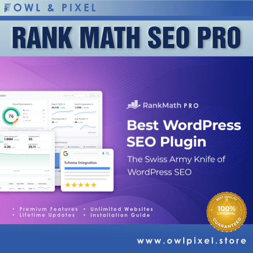Rank Math SEO Pro [Latest + Free Updates Premium Version] | Shopee Malaysia