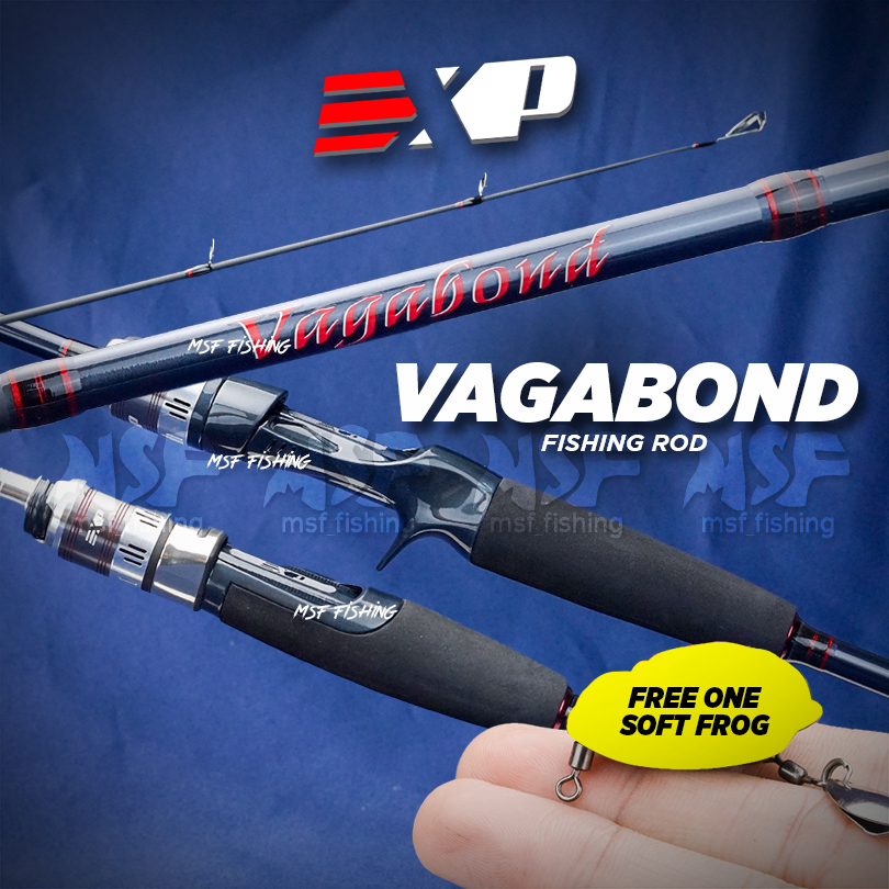 [MSF] EXP Vagabond Fishing Rod | Carbon Fiber 2pcs Light Weight Bait ...