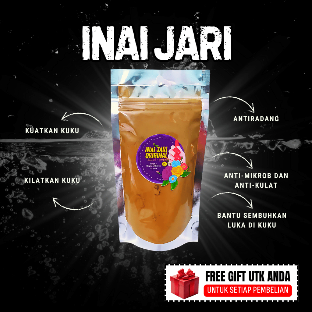 Inai Jari ZM Beauty Inai Pengantin Asli, Merah Cantik | Shopee Malaysia