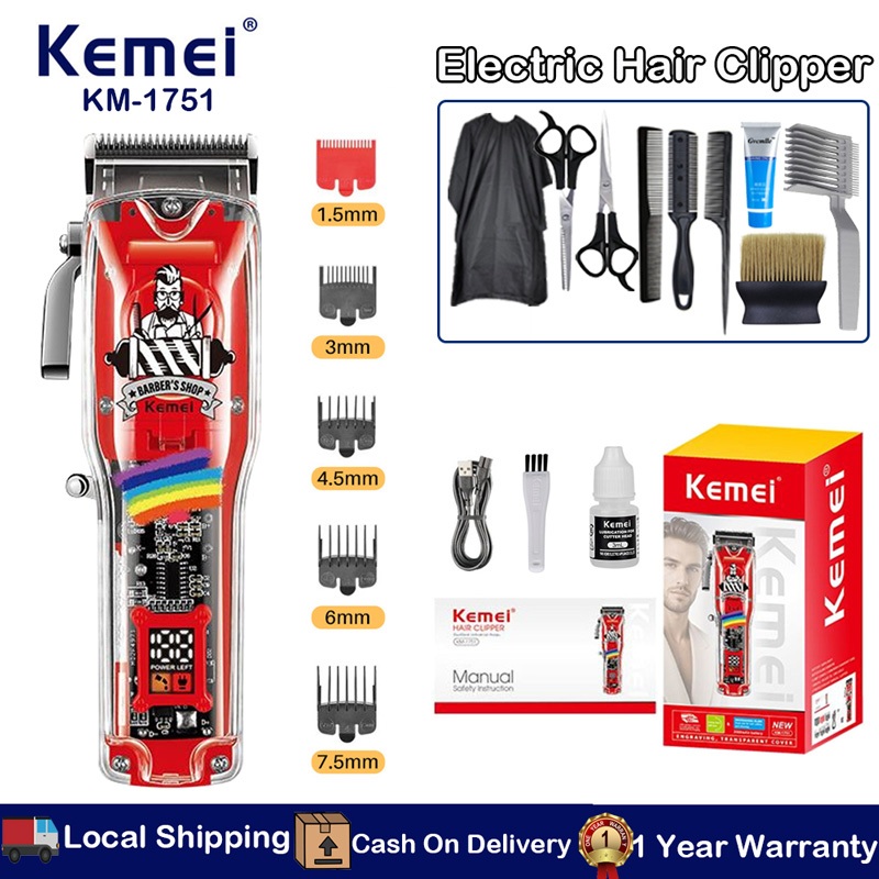 Kemei Hair Clipper for Men Professional Hair Salon Clippers ...