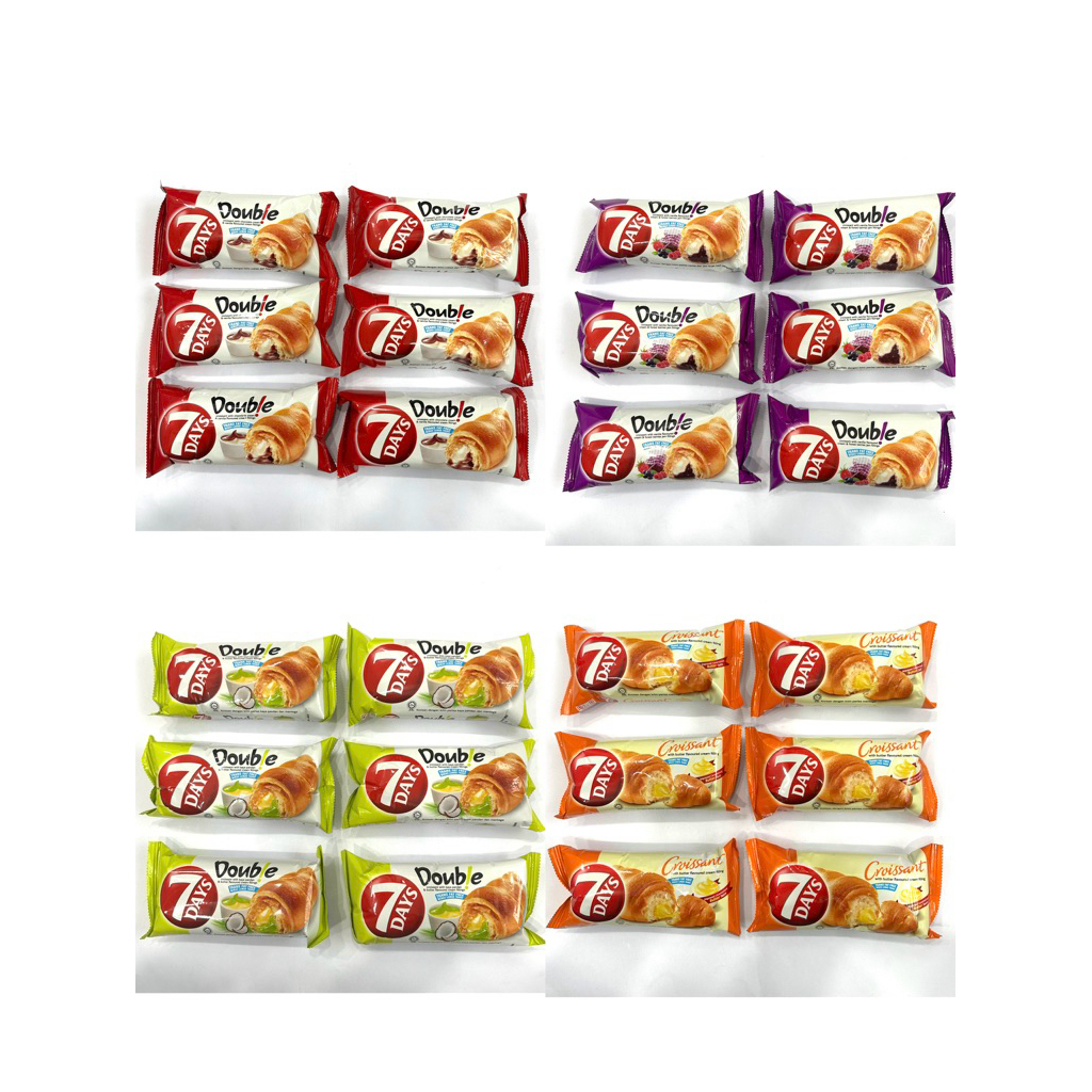 (Set) 7DAYS Croissant DOUBLE 6’s 62g / 60g | Shopee Malaysia