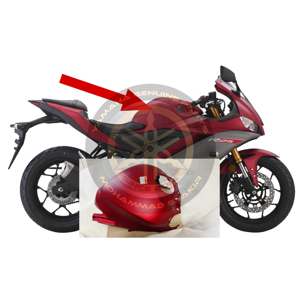100% ORIGINAL YAMAHA R25 TANK COVER | Shopee Malaysia