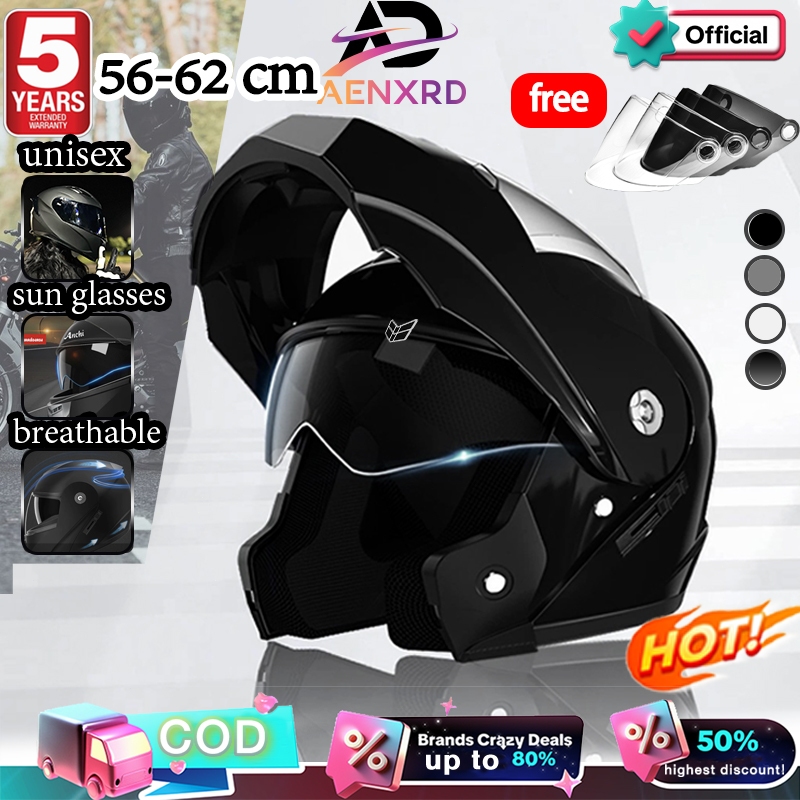 [AENXRD]Motorcycle helmet with open face panel Open face Helmet Full ...