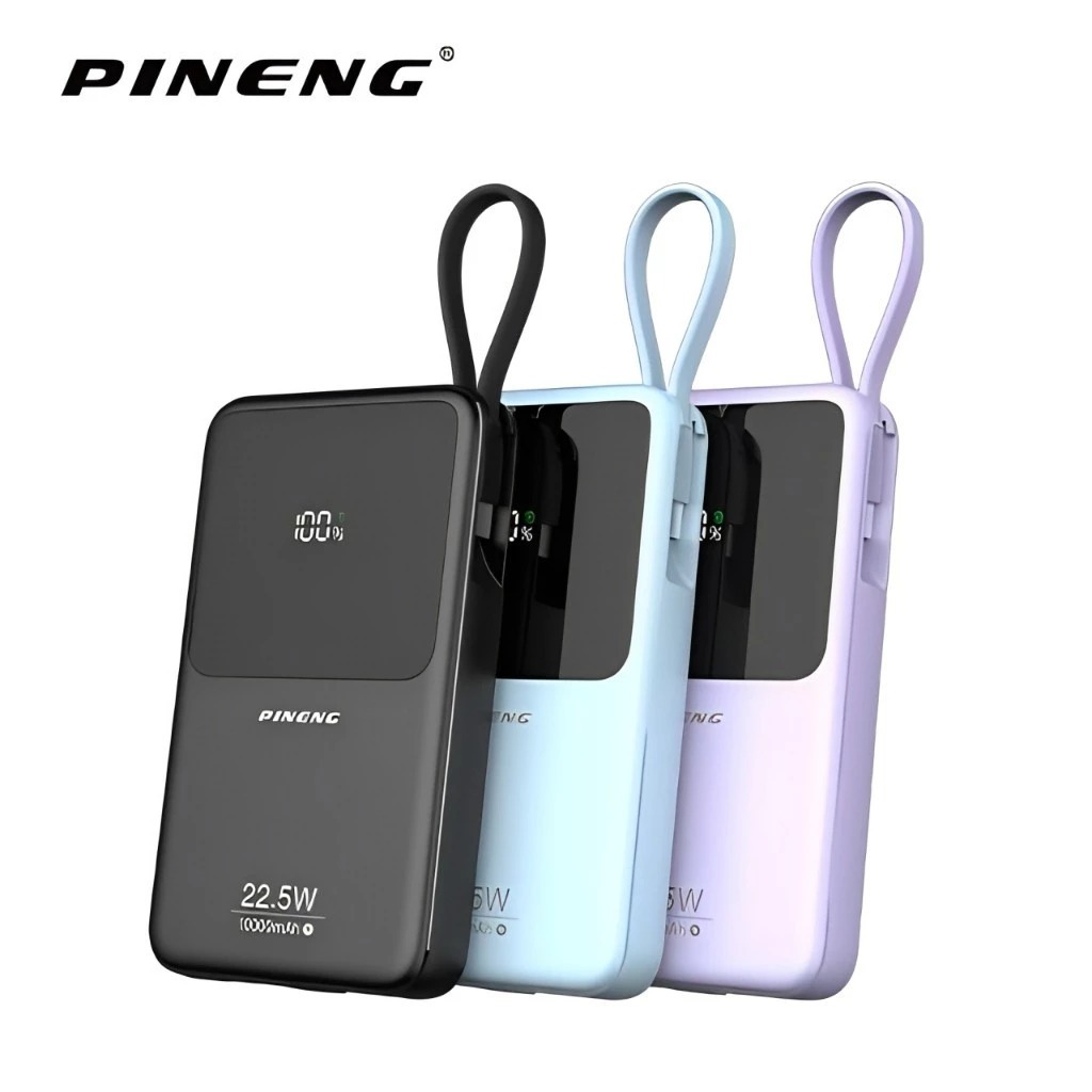 Pineng PN-891PD 22.5W 10000mAh Slim Portable Powerbank with Fast Charge ...