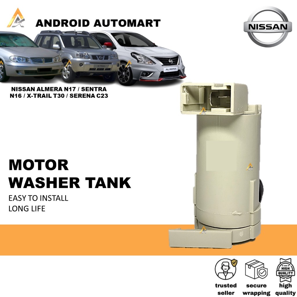 thumbnail interactive-video image 1 of Windshield Washer Tank For 2013-2019 Nissan Sentra – With Pump Motor, No Sensor 1 of 4