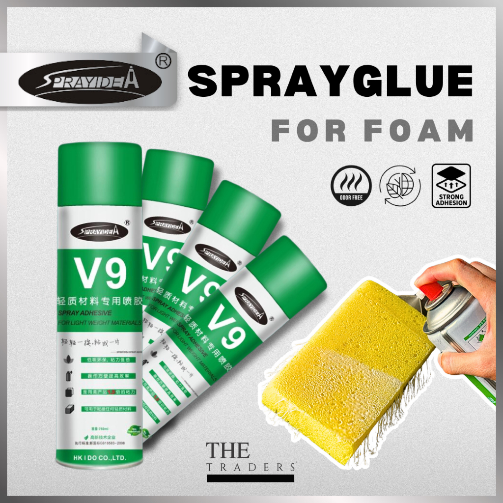 The Traders Sprayidea V9 Gam Adhesive Glue Pelekat Sembur Sound Proof ...