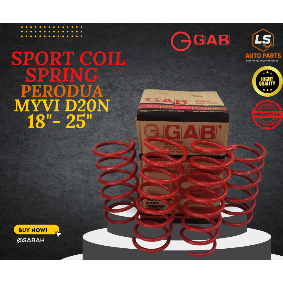 SPORT COIL SPRING PERODUA MYVI D20N 18