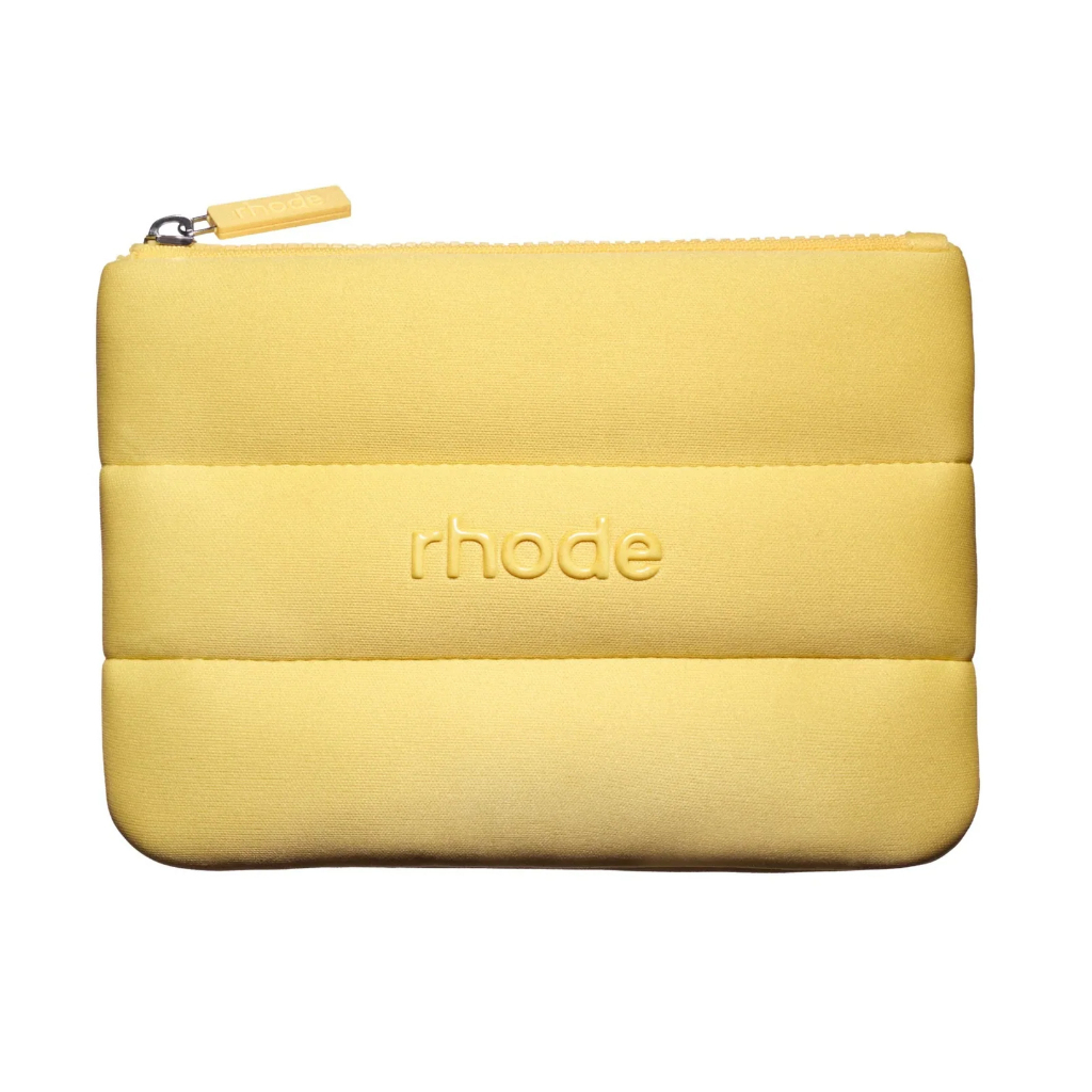Rhode Yellow Reusable Bubble Bag Travel Toiletries Makeup Small Zipper ...