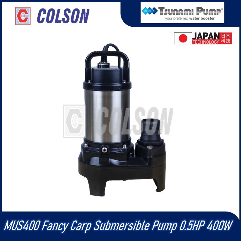 COLSON TSURAMI MUS400 / MUS400A Fancy Carp Submersible Pump 0.5HP 400W ...