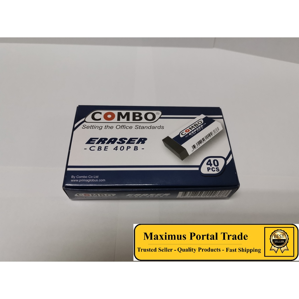 COMBO Eraser 40 Pcs in 1 Box - Black (small box) @ Wholesale Price ...