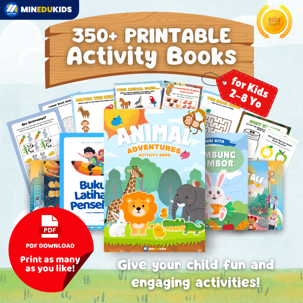 Printable Activity Books For Kids – Digital File [PDF]. Colouring.Buzy