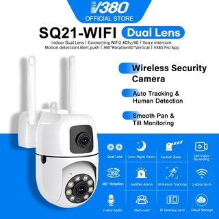 V380 Pro SQ21 1080P Dual Lens Security IP CCTV Camera Wireless indoor ...