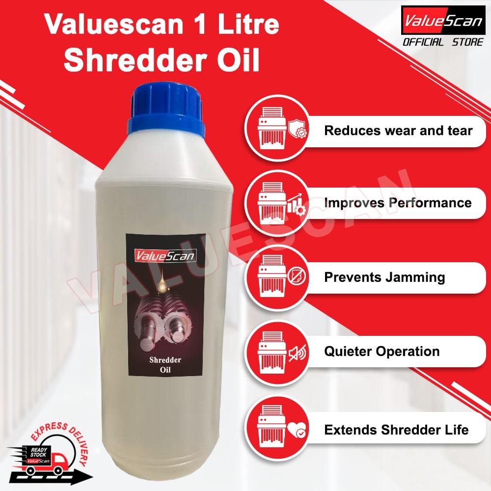 Valuescan 1 Litre Paper Shredder Oil for Better Performance (1000ml ...
