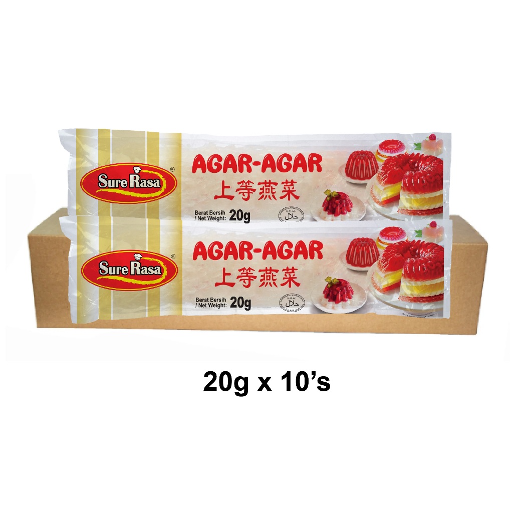 Sure Rasa Agar Agar Tali / Agar Strip 20g x 10 pkt's | Shopee Malaysia