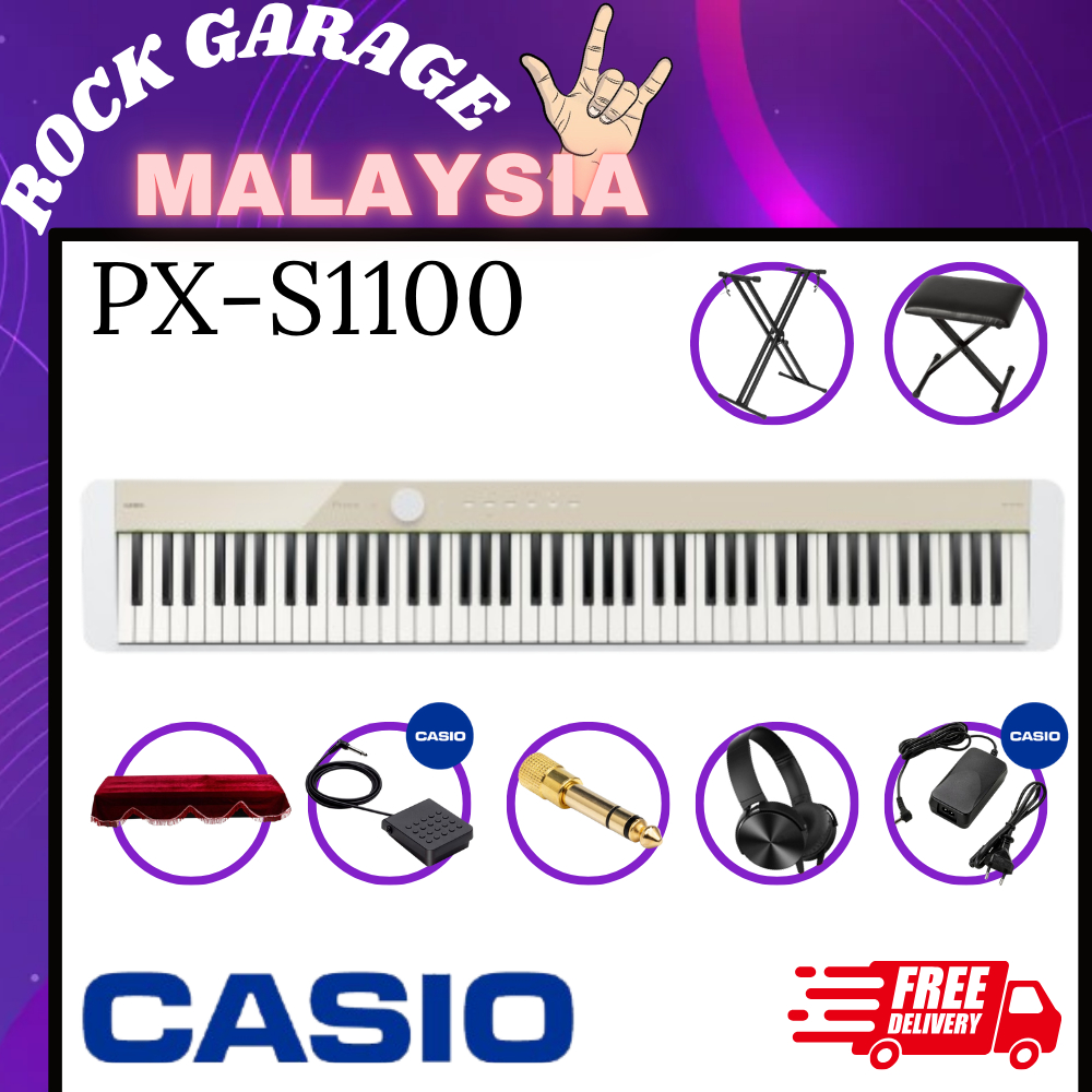 Casio PX-S1100 88 Keys Digital Piano Full Package With Headphone ...