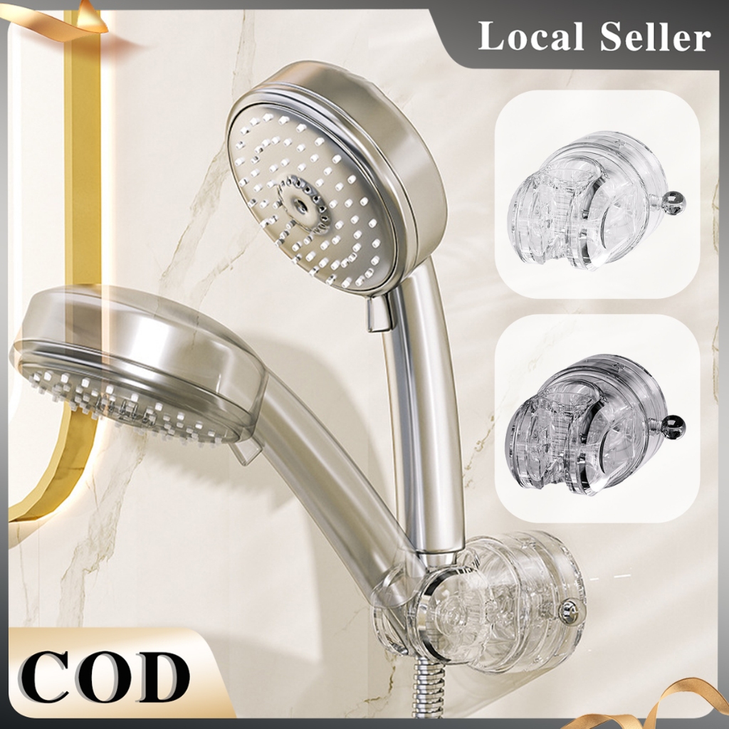 Wall Mounted Adjustable Shower Head Bracket Suction Cup Showerhead ...