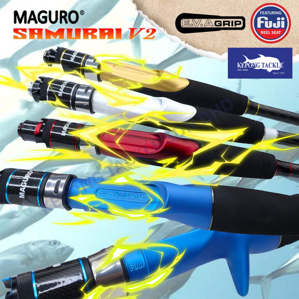 2025 MAGURO SAMURAI V2 MSSC SOLID CARBON SPINNING & BAITCASTING