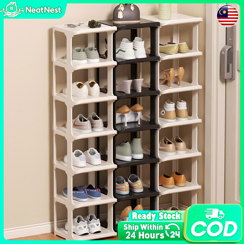 Simple Shoe Racks Multi-layer Stackable Shoe Rack Organizer Plastic ...