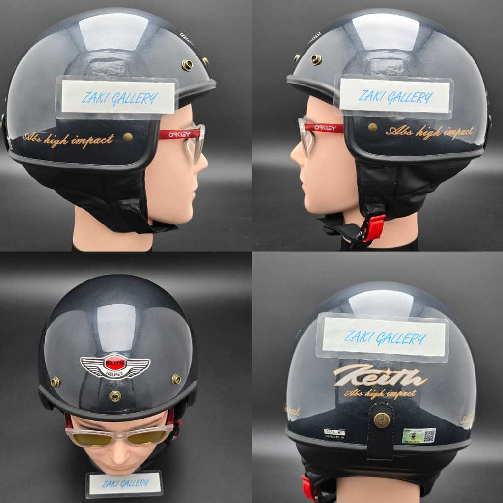 KEITH Half Cut Helmet SIRIM Approved 100% Original MHR III Steng