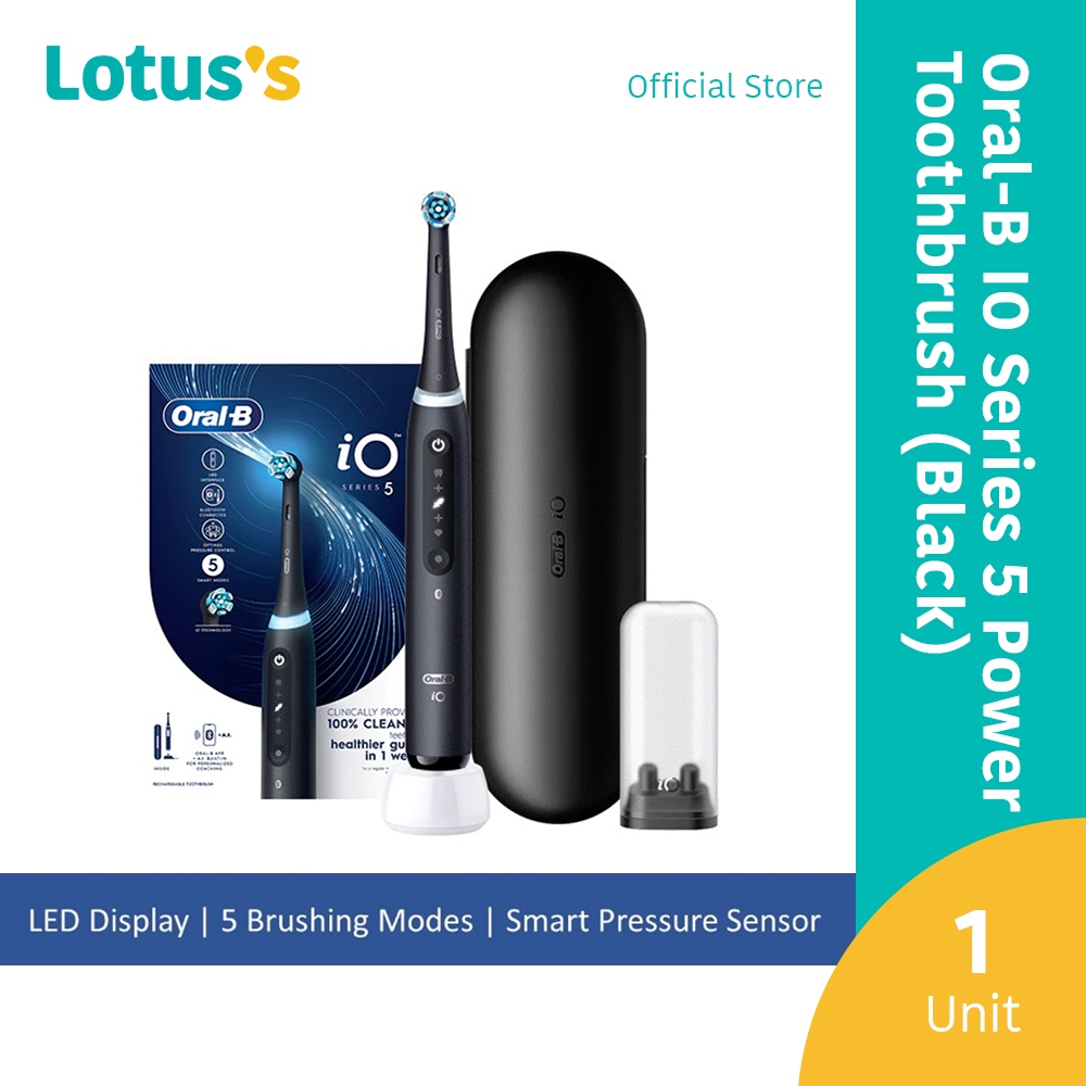 Oral-B IO Series 5 Power Toothbrush (Black) | Shopee Malaysia