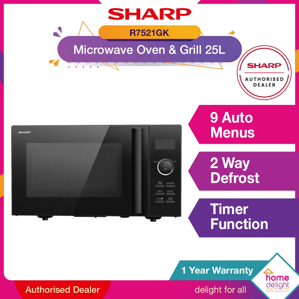 Sharp Microwave with Grill Function 25L R7521GK | Shopee Malaysia