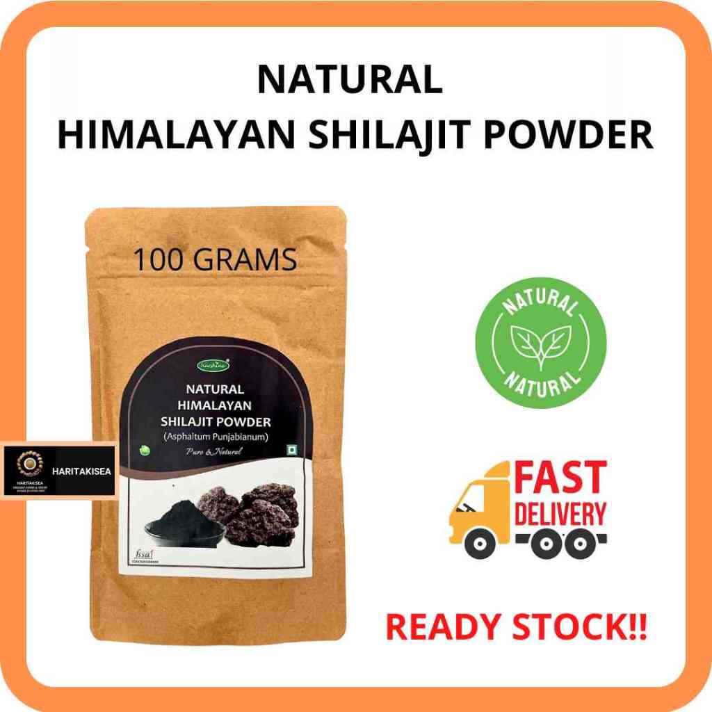 NATURAL HIMALAYAN SHILAJIT POWDER 100 GMS (Asphaltum Punjabianum, Boost ...