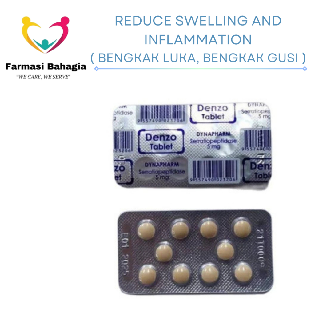 [ Exp 6/2029 ] DENZO TABLET 5MG (UBAT SURUT BENGKAK GUSI GIGI) 10'S ...