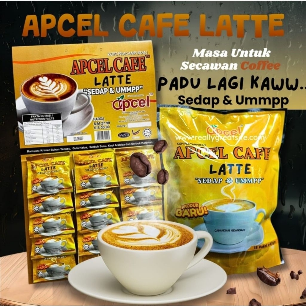 APCEL CAFE LATTE 15sachet x 40g | Shopee Malaysia