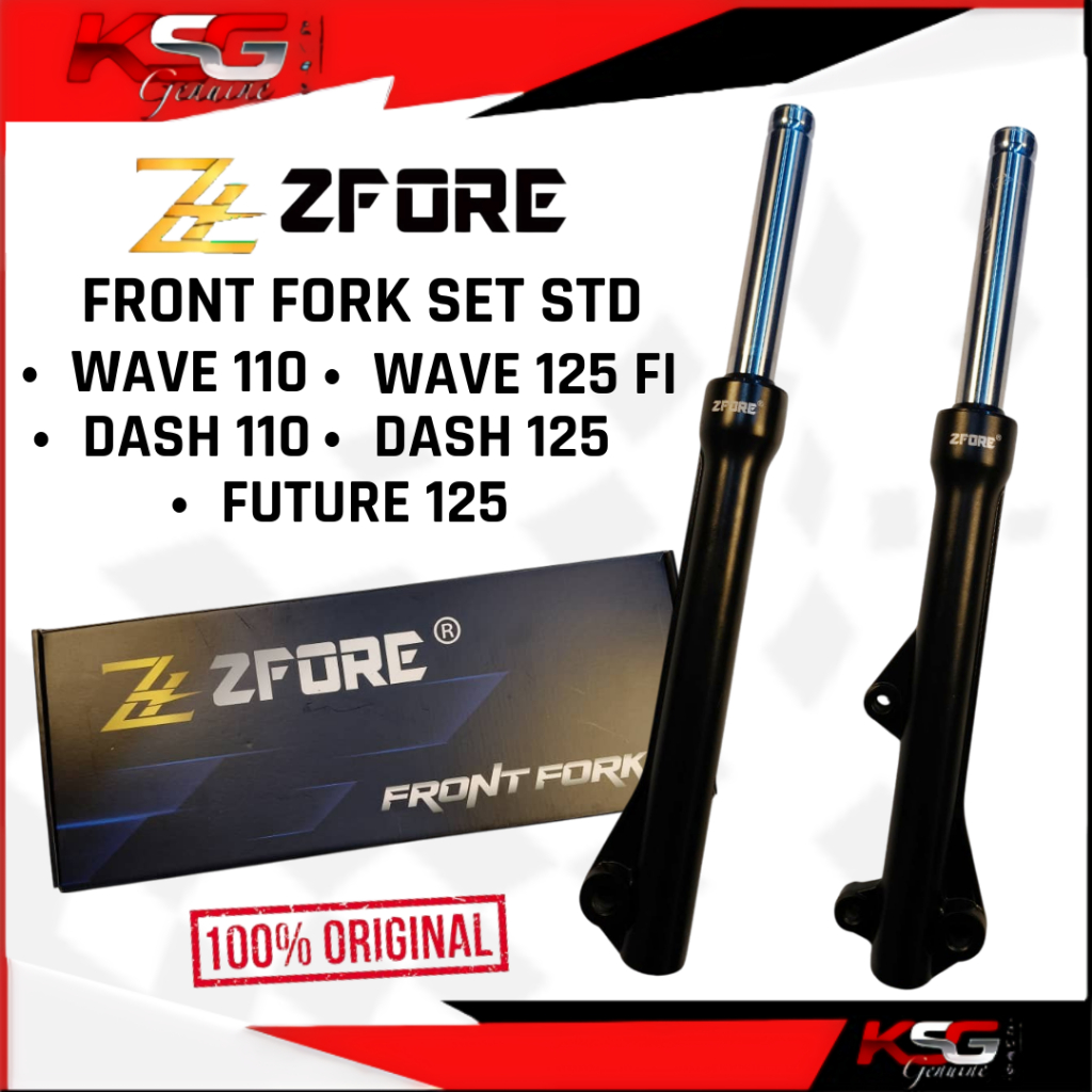 ZFORE FRONT FORK SET STANDARD WAVE110 WAVE125 FI DASH110 DASH125 ...