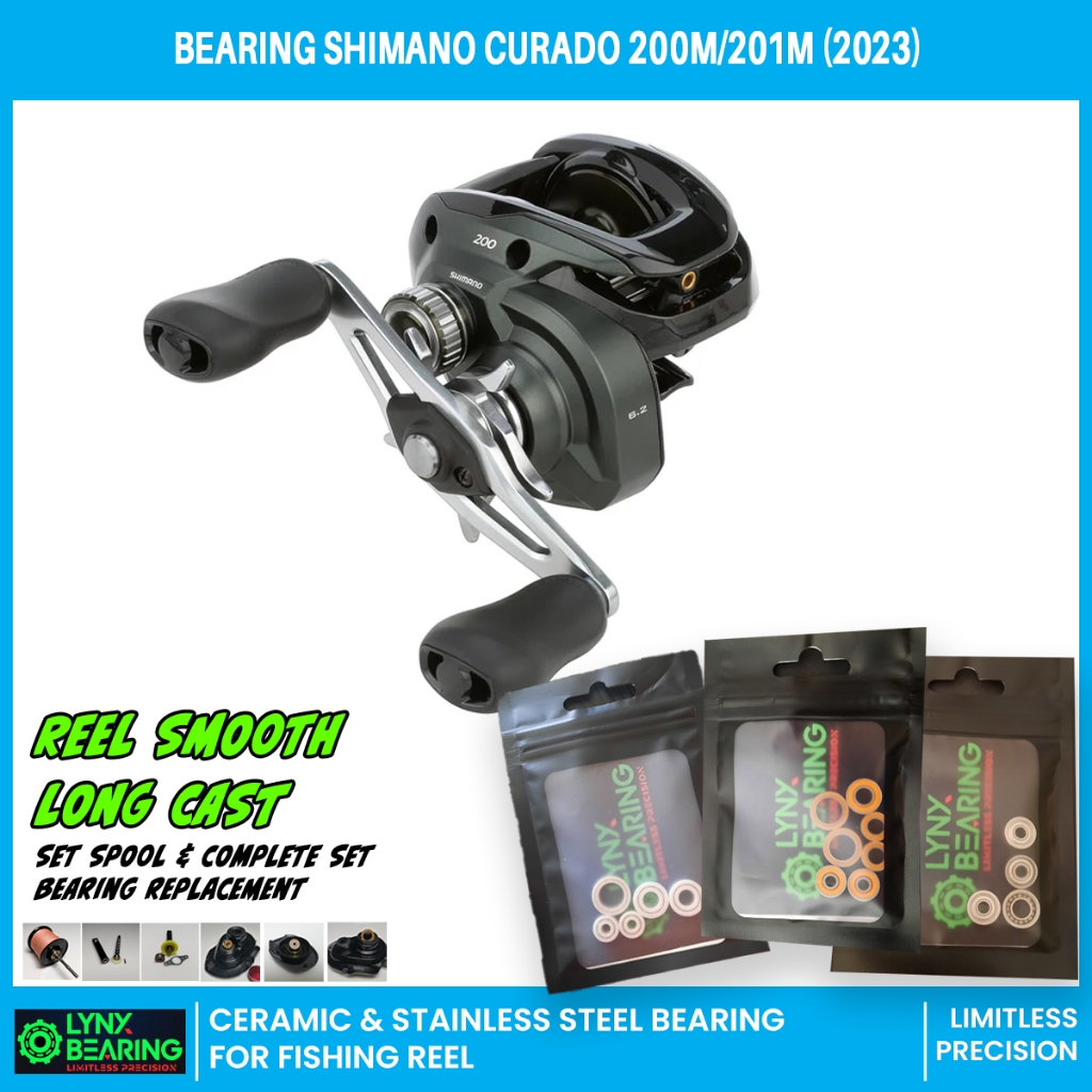Lynx Bearing Shimano 23 Curado M 200/201 Fishing Stainless / Hybrid Ceramic  / Full Ceramic bearings | Shopee Malaysia