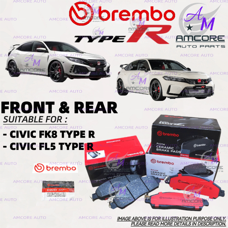 HONDA CIVIC FK8 / FL5 TYPE R / CIVIC TYPE R - BREMBO BRAKE PADS ...