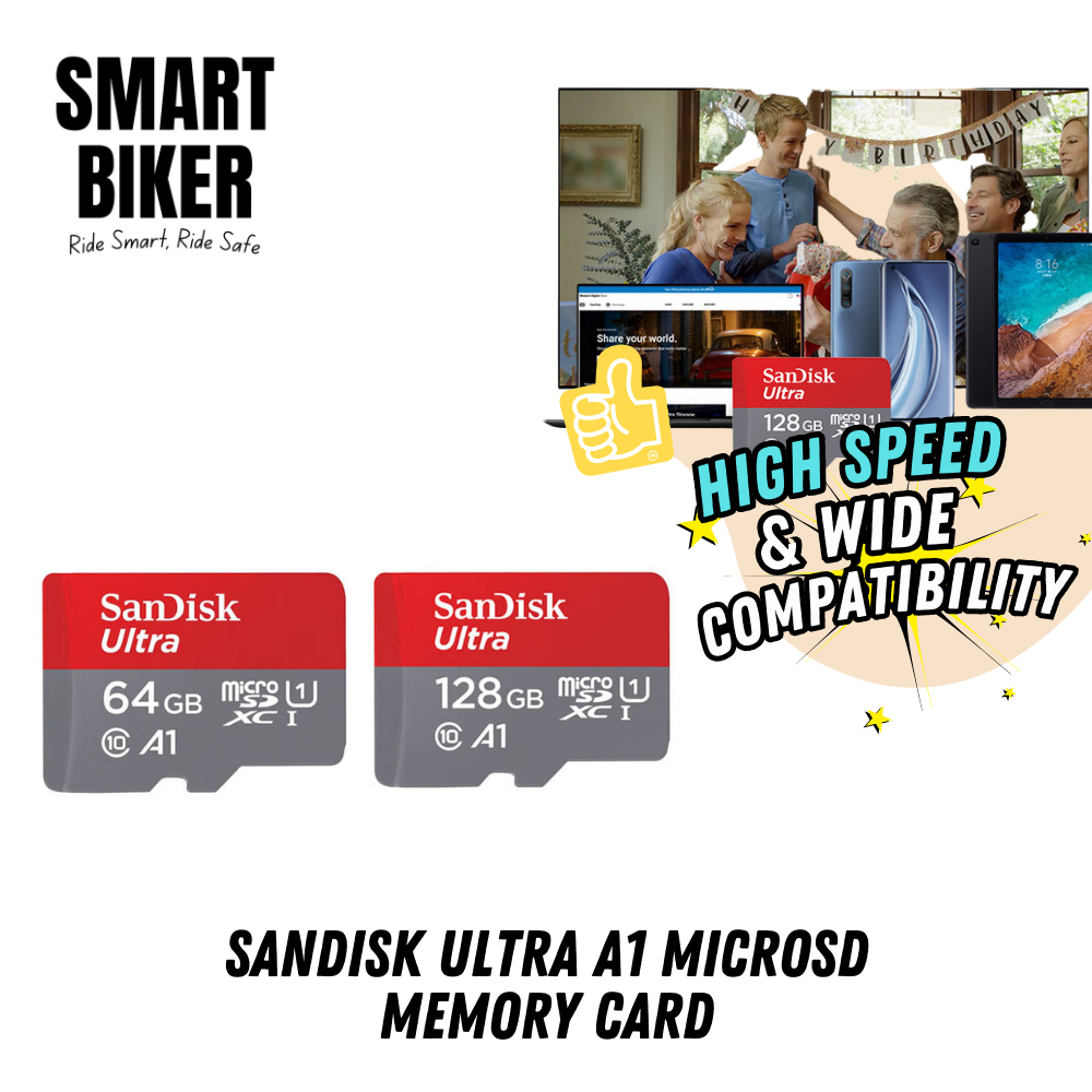 SanDisk Ultra A1 MicroSD Memory Card 64GB 128GB High Speed For Intercom ...