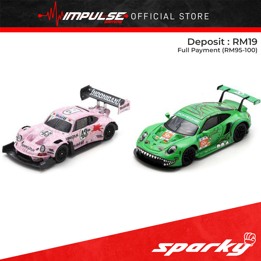 Porsche 911 SVRSR Hoonipigasus – Top Model 1/64 – Noire – Neuf