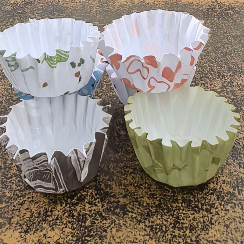 6cm 250pcs+- No1 一号杯 laminated papercup baking case PET cawan biskut ...