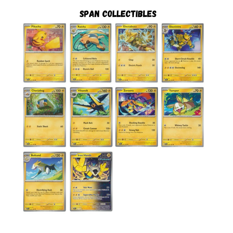 Pokemon TCG - Scarlet & Violet | Temporal Forces | Electric Pokemon ...
