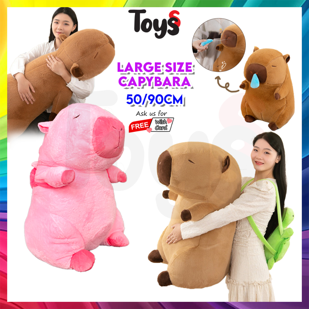 Toyss Large Capybara Plush Capibara Plushie Big Plushie Pillow Stuffed ...