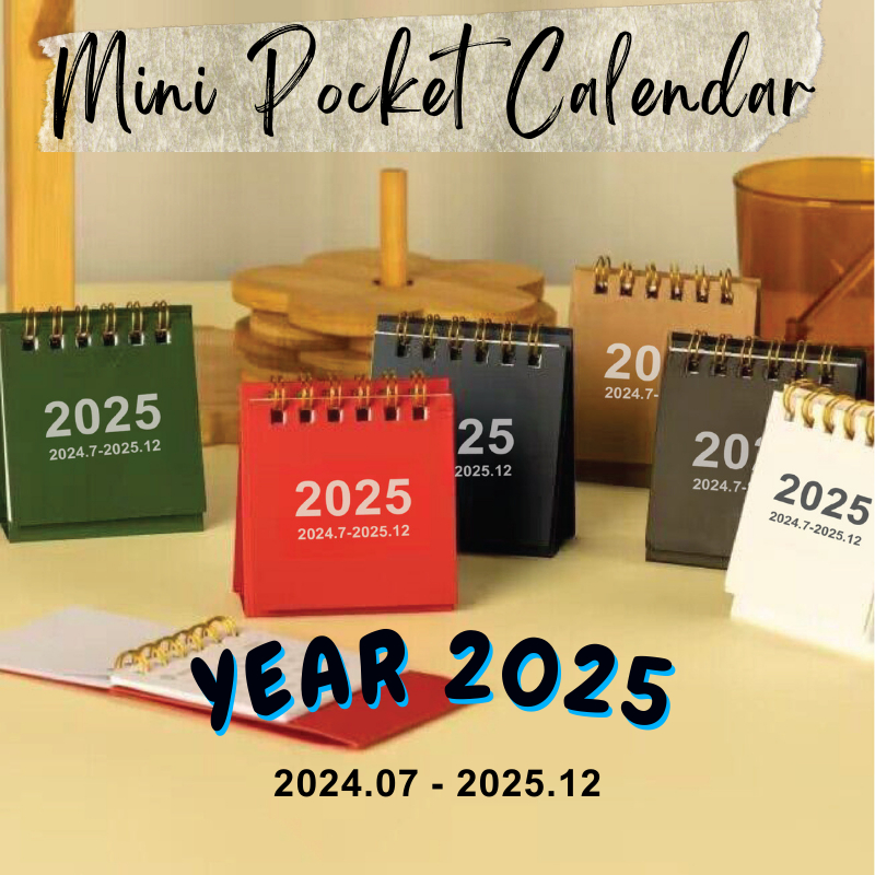 English Version 2025 Calendar Mini Calendar 2025 Desktop Calendar