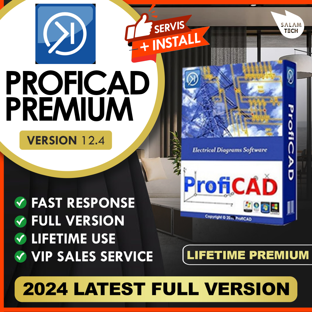 ProfiCAD 12.4⚡ LIFETIME PREMIUM ⚡LATEST 2024 ⚡ LIFETIME ACTIVATED ⚡ ...
