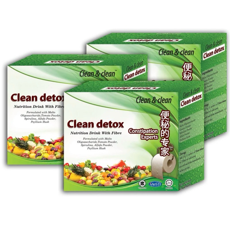 Clean Detox Botanical Drink with Fibre (3 X 15 Sachets) Shopee Malaysia
